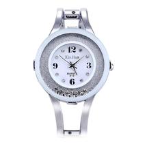 Fashion Full Steel Bracelet Watch Women Rhinestone Watch Female Clock - £23.46 GBP