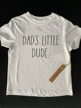 Rae Dunn Boy&#39;s Dad&#39;s Little Dude White Tee ( 5 ) - $69.27