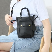 Leisure Portable Genuine Leather Women Bag  New Simple Solid Color Soft ... - £81.22 GBP