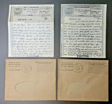 1944 War Navy Department V Mail Letters Navy Sgt Parents Willisville IL ... - £19.63 GBP