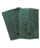 10pcs Tree Blackish Green Wedding Invitations Cover Laser Cut Invite Card - $14.73 CAD
