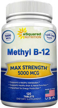 Vitamin B12 5000mcg w/Methylcobalamin Methyl B-12 Energy, Metabolism 120... - $43.50