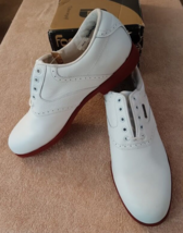 TZ GOLF - FootJoy DryJoys Women&#39;s Size 9 N Leather Golf Shoes #99036 - £62.22 GBP