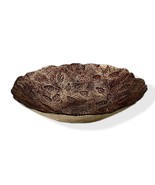 Spectacular  Glass Centerpiece Bowl Pine Cone Design 15 Inch Diameter Sp... - $570.01 MXN