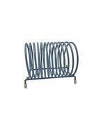 Vintage Light Blue Metal Spiral Note, Letter Rack Note Bill holder MCM - £26.03 GBP