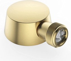 Lavatrum Wall Supply Elbow, Brass Round Wall Mount Shower Hose, Brush Gold - £33.01 GBP