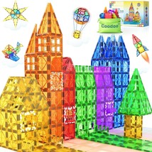 60 PCS Magnetic Building Tiles Kids Toys STEM Magnetic Blocks Sensory Toys Kids  - £55.15 GBP