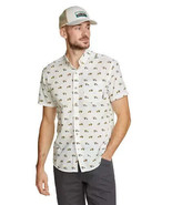 Eddie Bauer Men&#39;s Baja Short Sleeve Jeep Cars Printed Shirt Button up Si... - $38.18 CAD