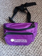 FOSRENOL Pharmaceutical Drug Rep. Advertising Purple Fanny pack 3 zip pockets - £9.34 GBP