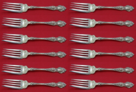 Violet by Wallace Sterling Salad Fork Set 12 pieces 6 1/4" - $830.61