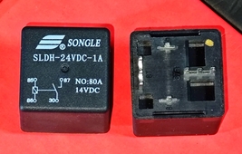 SLDH-24VDC-1A, 24VDC Automotive Relay With Pcb Soldering Pins, Songle Brand New! - $6.50