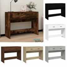 Modern Wooden Narrow Home Hallway Console Table With 2 Storage Drawers Wood - £59.38 GBP+