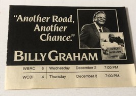 Billy Graham Special  Tv Guide  Print Ad Another Road Another Chance TPA18 - $6.92