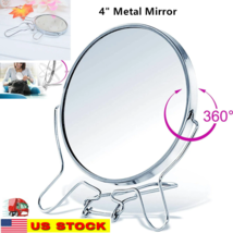 4&quot; Round Makeup Cosmetic Mirror 360 Degree Rotation Two Side Mirror Magnifier - £5.44 GBP