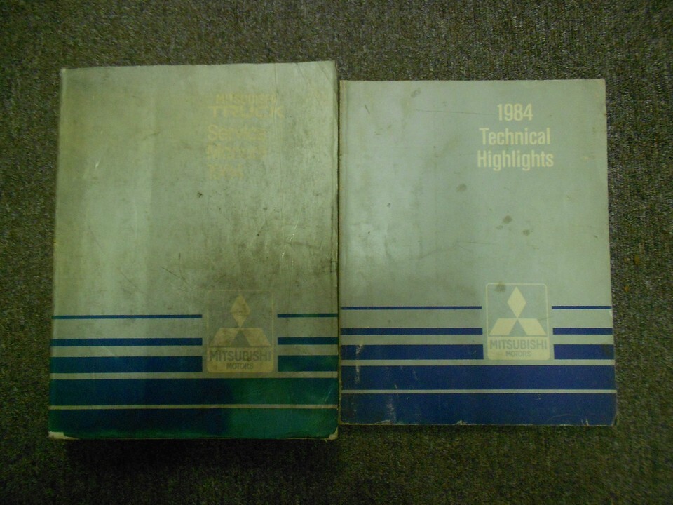1984 Mitsubishi Camion Servizio Riparazione Negozio Manuale 2 Vol Set Fabbrica - $56.34 1984 Mitsubishi Camion Servizio Riparazione Negozio Manuale 2 Vol Set Fabbrica - $56.34