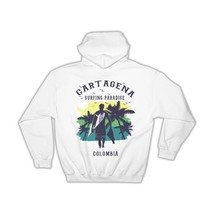 Cartagena Colombia : Gift Hoodie Surfing Paradise Beach Tropical Vacation - £28.94 GBP