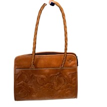 PATRICIA NASH Paris Satchel Tooled Leather Old Rose Purse Handbag Brown ... - €47,08 EUR