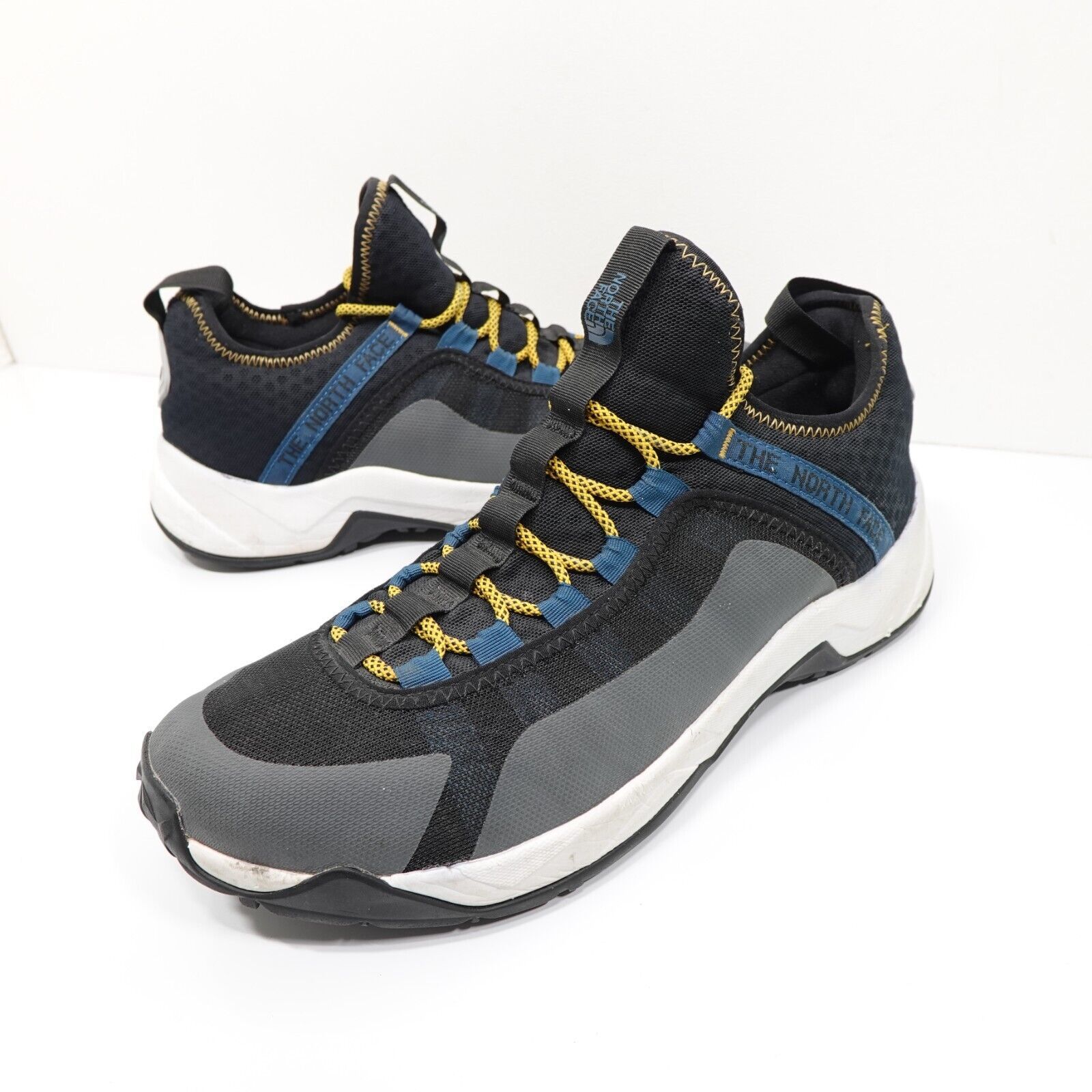 The North Face Mens Trail Escape Crest Black Gray Hiking Running Sneaker... - $26.99