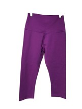 Glyder Cropped Capri Leggings Yoga Athletic Pants Purple EPOC SM - $47.06