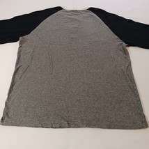 Lee Dungaree Women's Black & Gray 3/4 Sleeve Henley Raglan T-Shirt Size Medium image 12