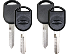 2 Ford H92 / H84 With 4D63 Uncut Transponder Key ( SA ) Black LOGO USA Seller - £16.21 GBP