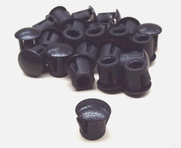 x25 ESSENTRA 62MP0250 1/4&quot; HOLE CAP DOME PLUG BLACK PLASTIC NYLON HEYCO ... - £6.25 GBP