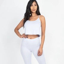 Brand New Capella Set of Leggings &amp; Cami Top - Oyster Gray - $17.35