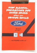 Ford Motor Co. Safety Brochure Alcohol, Meds, Drugs &amp; Your Driving Skill... - £3.09 GBP