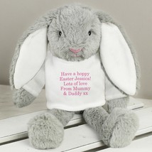 Personalised Easter Bunny Rabbit Any Message Easter Gift Birthday Present Valent - £15.84 GBP
