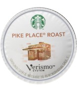 60/PACK - Starbucks VERISMO Pike Place Roast Coffee Pods BULK PACKAGING - $36.99