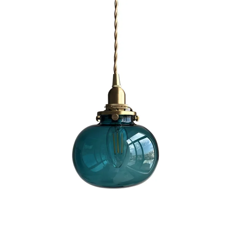 IWHD Nordic Modern Glass Ball Pendant Lights Fixtures Bedroom Bathroom M... - $56.25