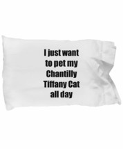 Chantilly Tiffany Cat Pillowcase Lover Mom Dad Funny Gift Idea for Bed Body Pill - $21.75