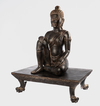 Ancien Khmer Style Bronze Yeay Mao Ou Grandma Mao Statue - 84cm/34 &quot; - £3,249.48 GBP