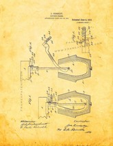Pottery Jigger Patent Print - Golden Look - £6.22 GBP+