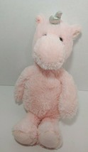 Aurora Cuddly Friends Plush Pink unicorn silver horn white mane floppy legs - £4.73 GBP