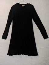 Coldwater Creek Womens Dress Made In Usa Size L Acrylic Black - £18.92 GBP