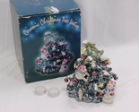 Ceramic Christmas Tree Votive Holder Xmas 8&quot; - £14.63 GBP