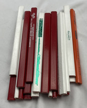 24 Lot Misprint Woodcase Carpenter Pencils, Red Lead, Bulk Wholesale Lot - $8.90