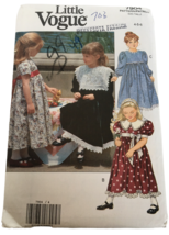 Little Vogue Sewing Pattern 7904 Girls Party Dress Spring Easter Church 4 5 6 UC - £6.36 GBP