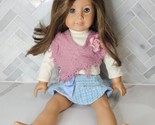 American Girl Doll 2008 Brown Hair Blue Eyes Freckles Outfit Pleasant Co... - £36.83 GBP
