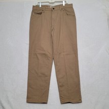 LL Bean Men&#39;s Pants 35 x 29 Tan Natural Fit Chino Casual - £19.42 GBP