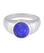 Anillos de clase de zafiro indio de joyería artesanal para regalo del Dí... - $31.40