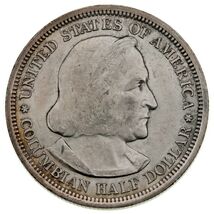 1893 Columbia Exposition Commemorative Half Dollar in Choice BU Condition - €65,12 EUR