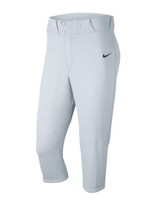 Nike Boys Gray Vapor Pro Tailored Fit Full Length Baseball Pants Size XL - £13.06 GBP
