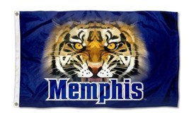 Memphis Tigers Tiger Eyes Flag 3X5ft Banner Polyester with 2 Brass Grommets - £12.50 GBP