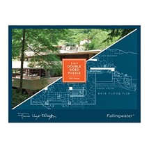 Frank Lloyd Wright Fallingwater 2-sided 500 Piece Puzzle Galison (Corporate Auth - £10.80 GBP