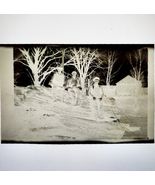 1920s Photograph Negative Original Woodsmen Lumberjacks Antique Forest C65 - $24.99