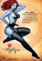Nathan Szerdy SIGNED Marvel Comic Art Print ~ Mystique / X-Men Calendar ... - $25.73