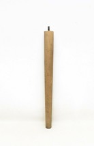 Vintage Mid-Century Table Wood Tapered 15 1/2 inch Furniture Leg - £3.48 GBP
