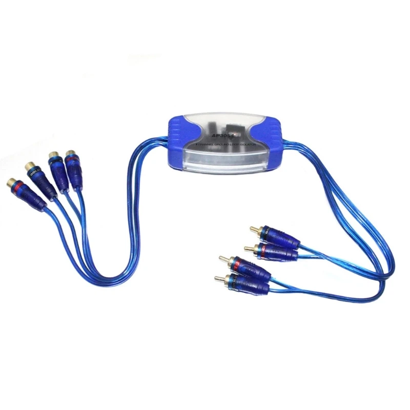 Home Stereo System Universal 12V Line Noise Sound 4 Channel RCA Ground Loop - £19.81 GBP